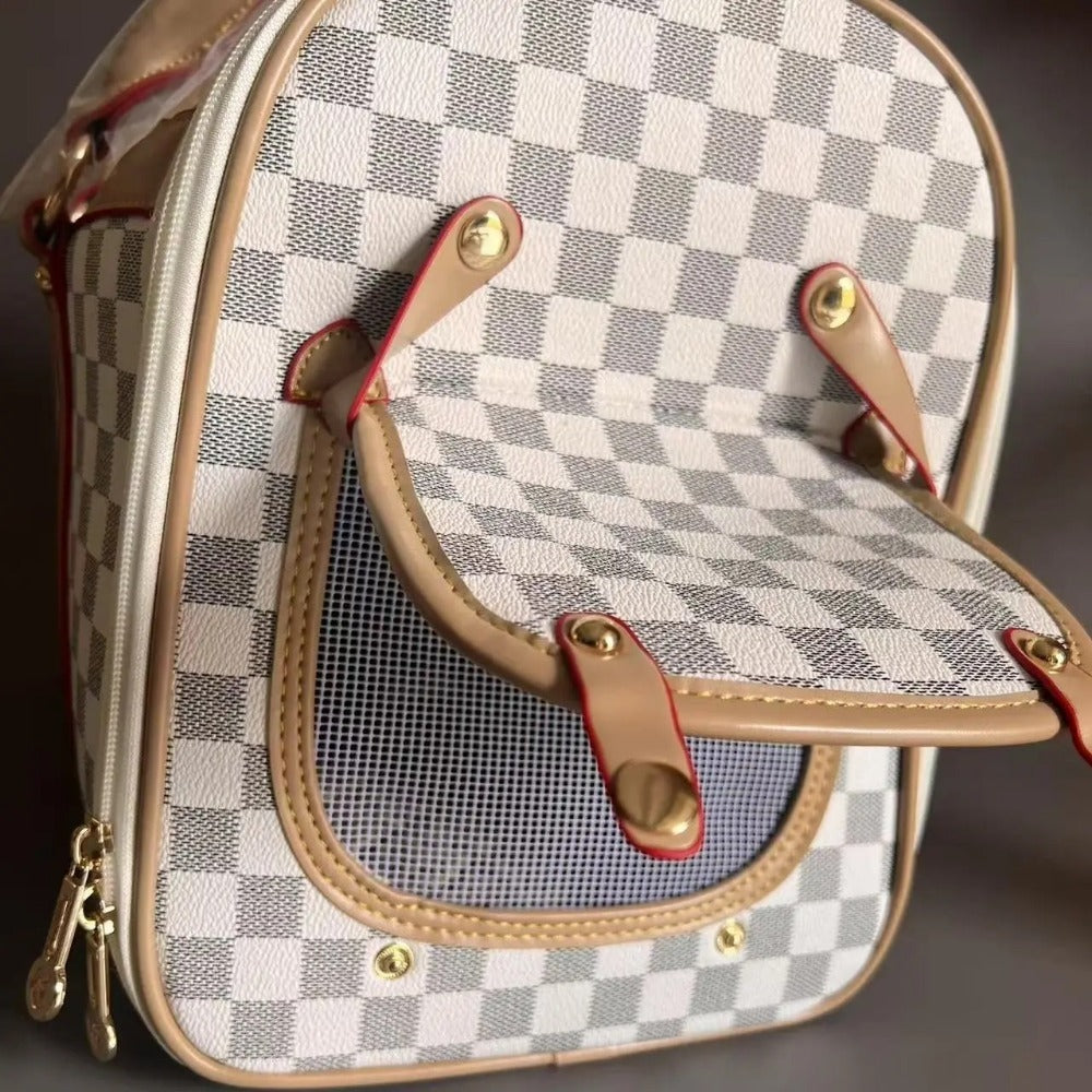 Pet charter car carrying pet bag Multi functional car rear seat dog bag Breathable PVC for small dogs and cats
