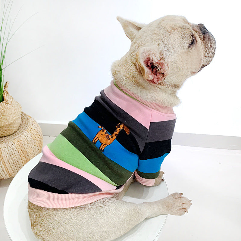 Sweat-shirt chaud en peluche pour petits chiens, assorti aux vêtements de l'animal et du propriétaire