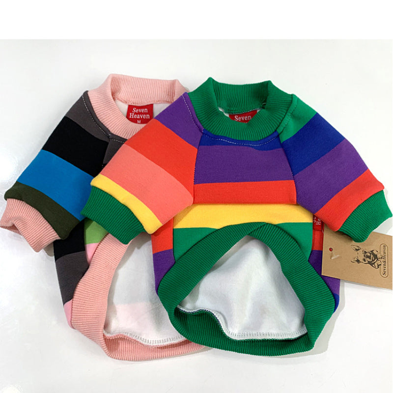 Sweat-shirt chaud en peluche pour petits chiens, assorti aux vêtements de l'animal et du propriétaire