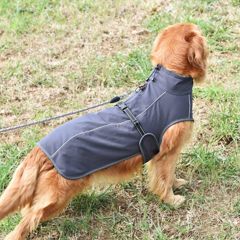 Veste d'hiver pour grands chiens Veste pour chien épaisse, chaude et imperméable