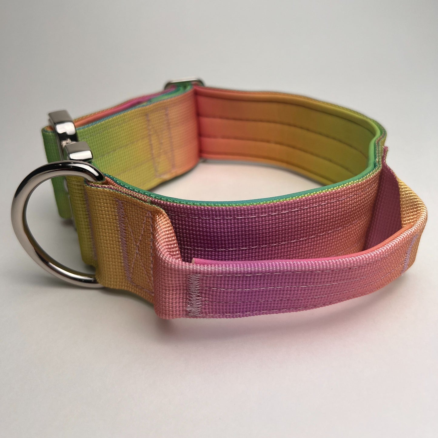 Tactical dog collar and leash set High-strength nylon + neoprene Collar width 5cm Maximum bearing force of 400kg Suitable for medium and large dogs