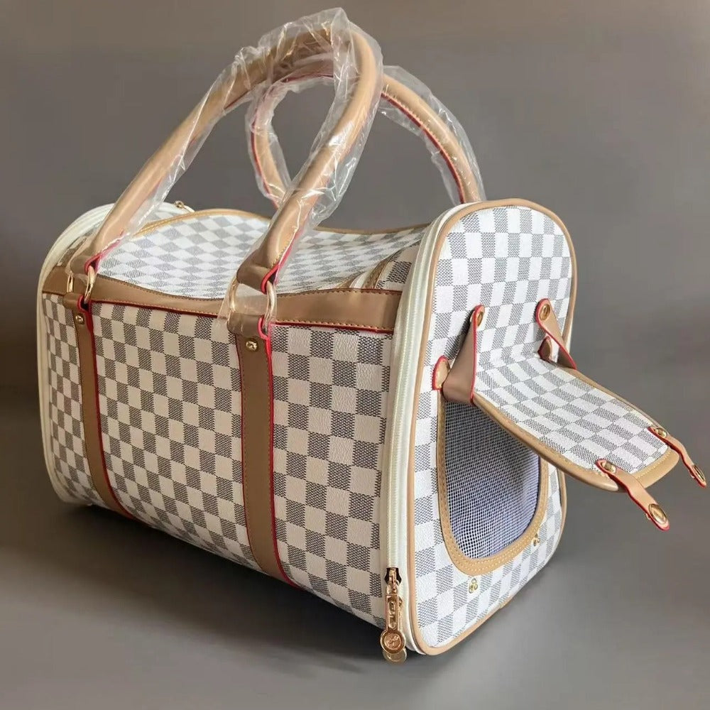 Pet charter car carrying pet bag Multi functional car rear seat dog bag Breathable PVC for small dogs and cats