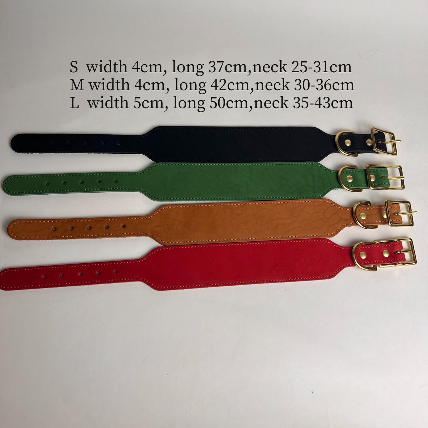 Anti-Pull Greyhound Leather Collar Natural leather soft and skin friendly