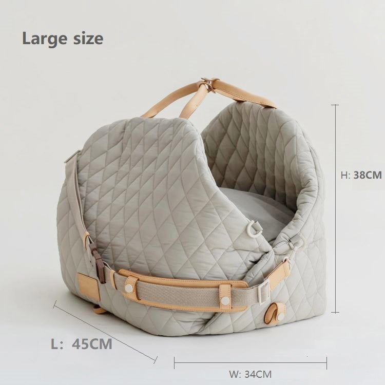 Siège auto pour chien 3 en 1, sac pour animaux de compagnie, imperméable et amovible