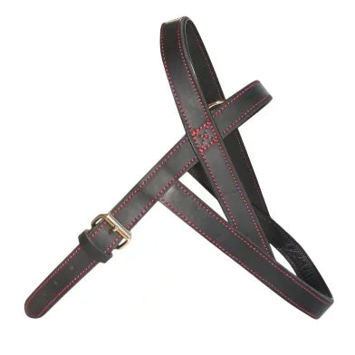 Double leather harness Saddle design Top cowhide dog harness Durable leather traction harness for large dogs