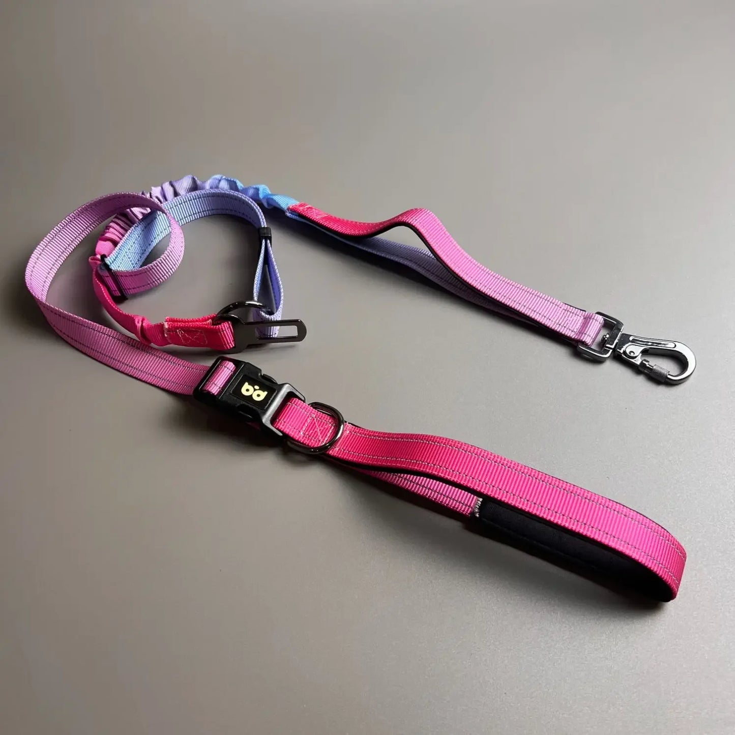 Breathable anti slip dog harness set waterproof Oxford cloth walking dog leash vest style dog collar running stretch rope