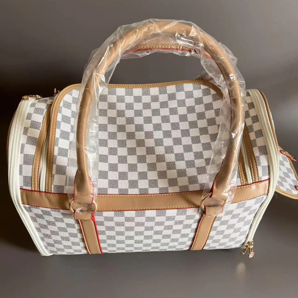 Pet charter car carrying pet bag Multi functional car rear seat dog bag Breathable PVC for small dogs and cats