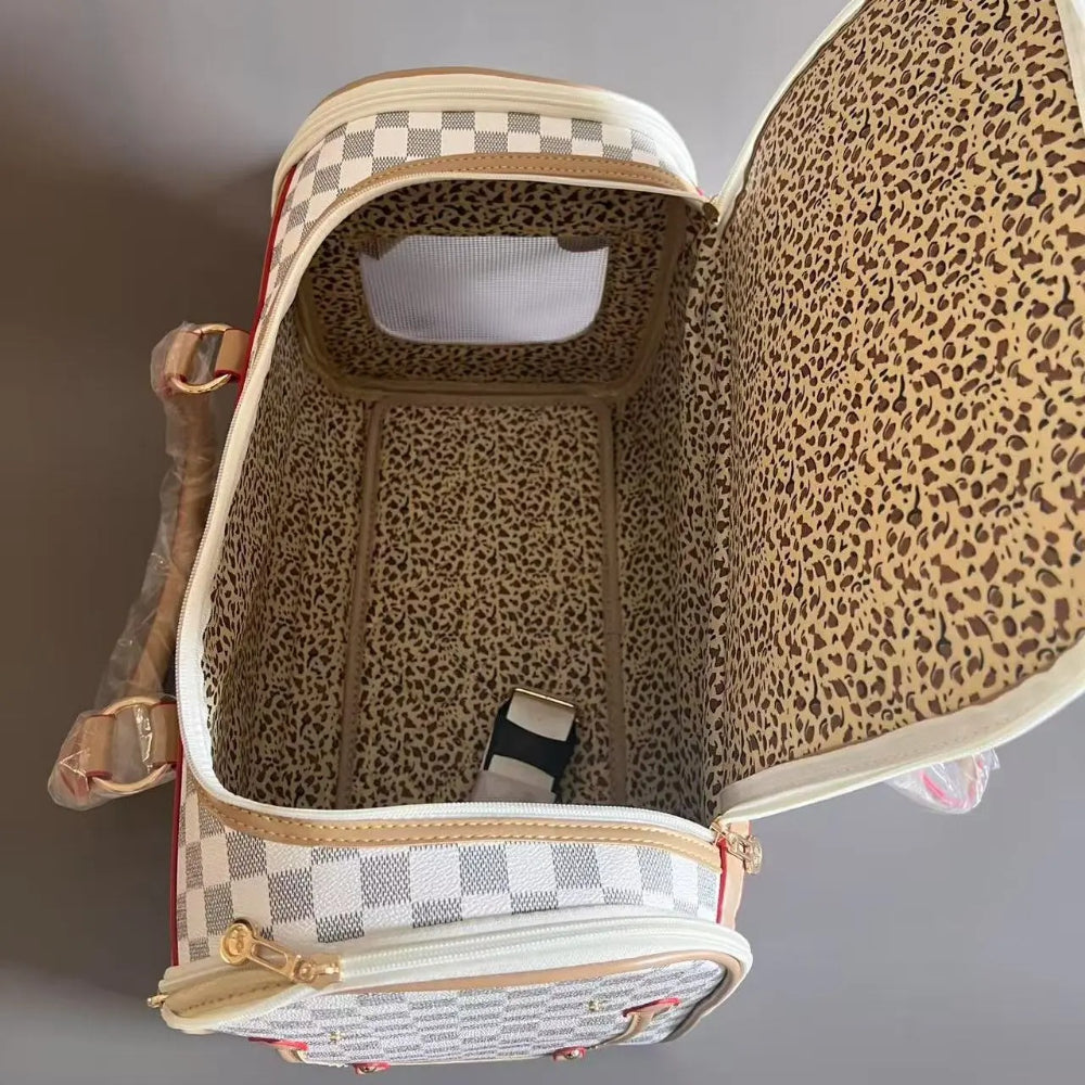 Pet charter car carrying pet bag Multi functional car rear seat dog bag Breathable PVC for small dogs and cats