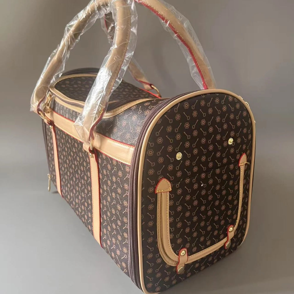 Pet charter car carrying pet bag Multi functional car rear seat dog bag Breathable PVC for small dogs and cats