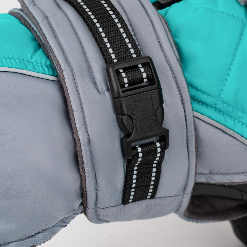 Manteau d'hiver pour chien chaud et coupe-vent col haut rabattable pour les petites et moyennes tailles