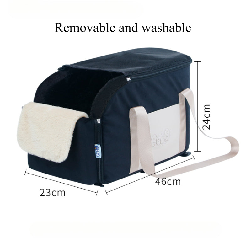 Car central control pet bag is detachable and washable