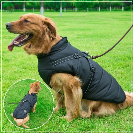 Dog jacket large dog jacket waterproof, warm and traction-proof