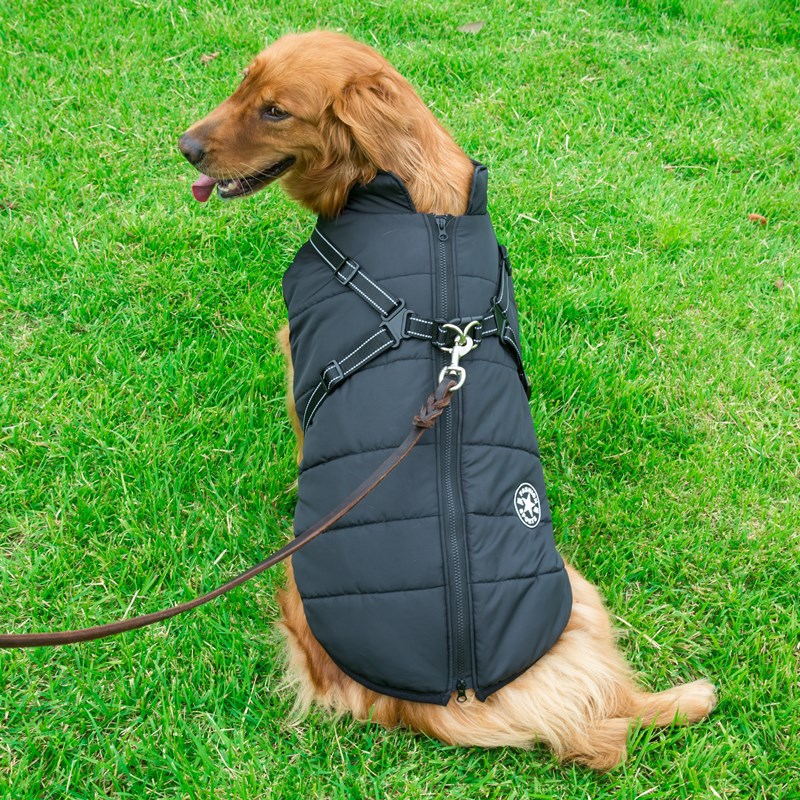 Dog jacket large dog jacket waterproof, warm and traction-proof