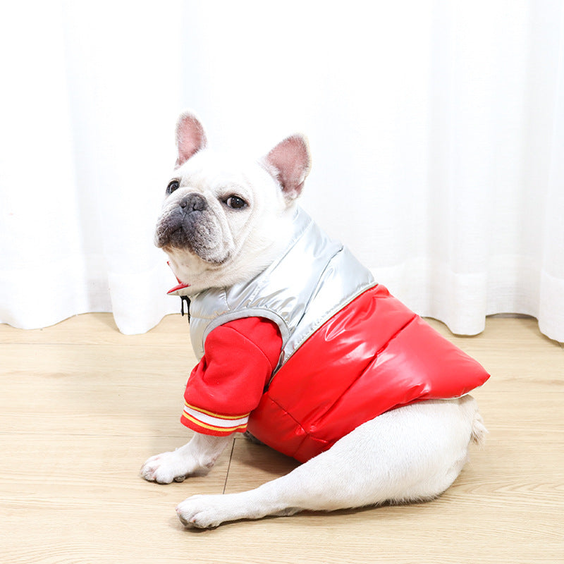 Doudoune pour chien - vêtement d'hiver léger et chaud - bouledogue français 