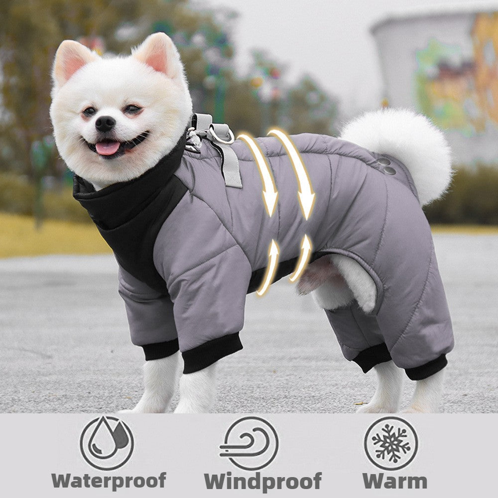 Dog high coverage coat warm clothing