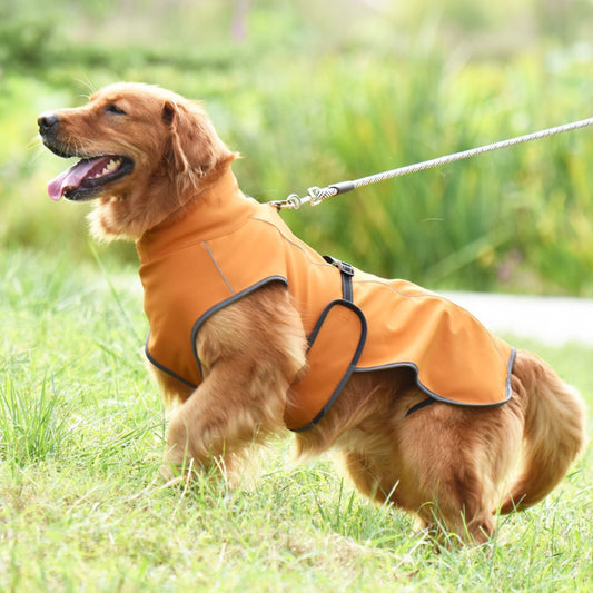 Veste d'hiver pour grands chiens Veste pour chien épaisse, chaude et imperméable 