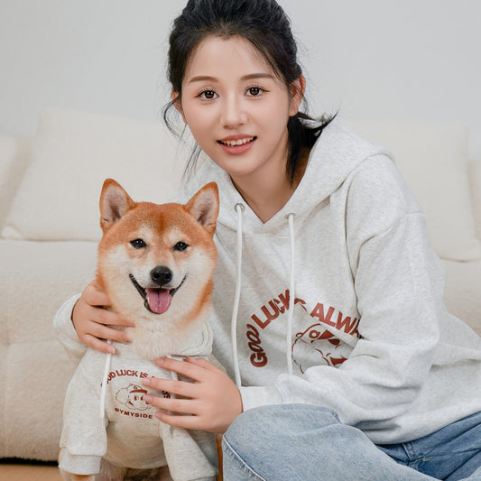 Sweat à capuche pour propriétaire de chien - Polaire en coton pour un confort doux, convient à toutes les races de chiens