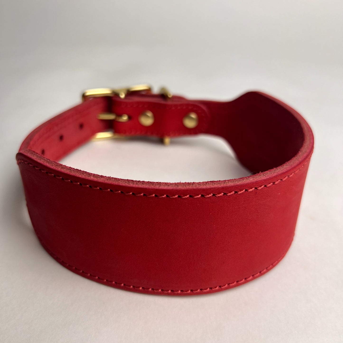 Anti-Pull Greyhound Leather Collar Natural leather soft and skin friendly