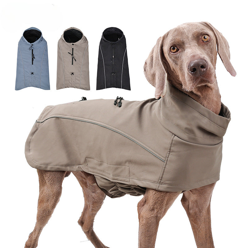 Veste imperméable chaude et douce pour chien, vêtements d'hiver d'extérieur