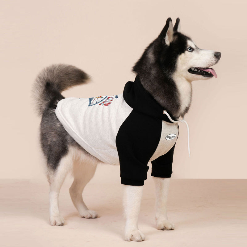 Hunde-Wintersweatshirt mit Innenfutter aus reiner Baumwolle und Fleece, geeignet für alle Hunde