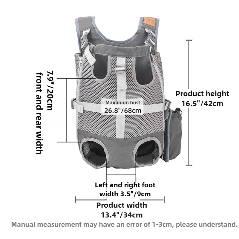 Sac à dos réglable pour chien - Convient aux chiens de petite et moyenne taille