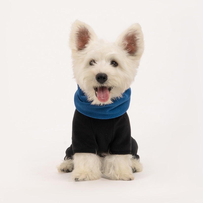 Dog warm four-leg coat, polar fleece, detachable collar