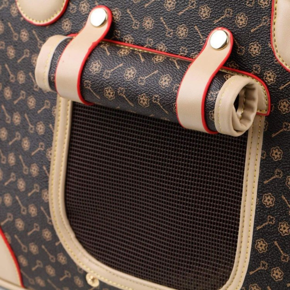 Pet charter car carrying pet bag Multi functional car rear seat dog bag  Breathable PVC for small dogs and cats