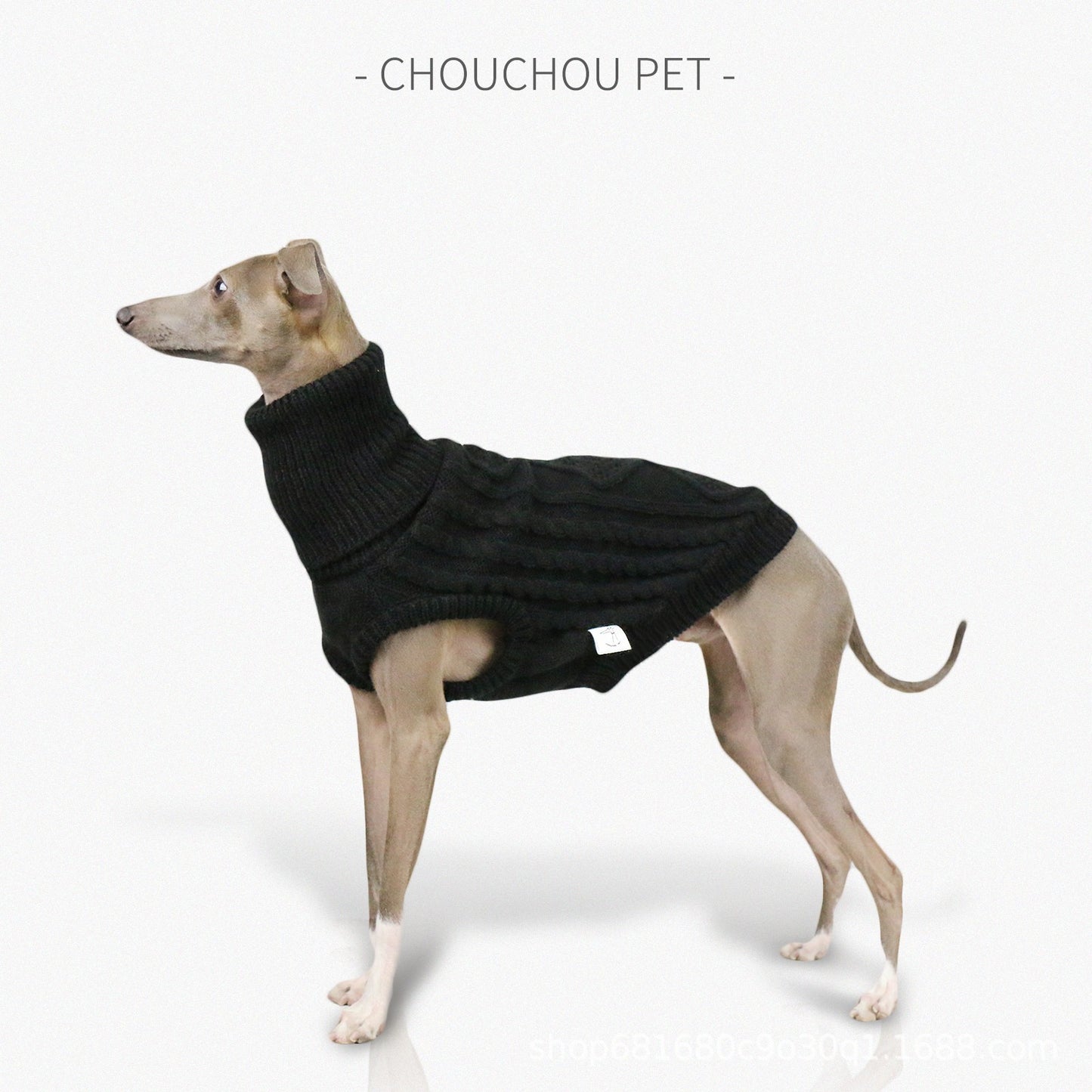 Turtleneck dog sweater soft and warm