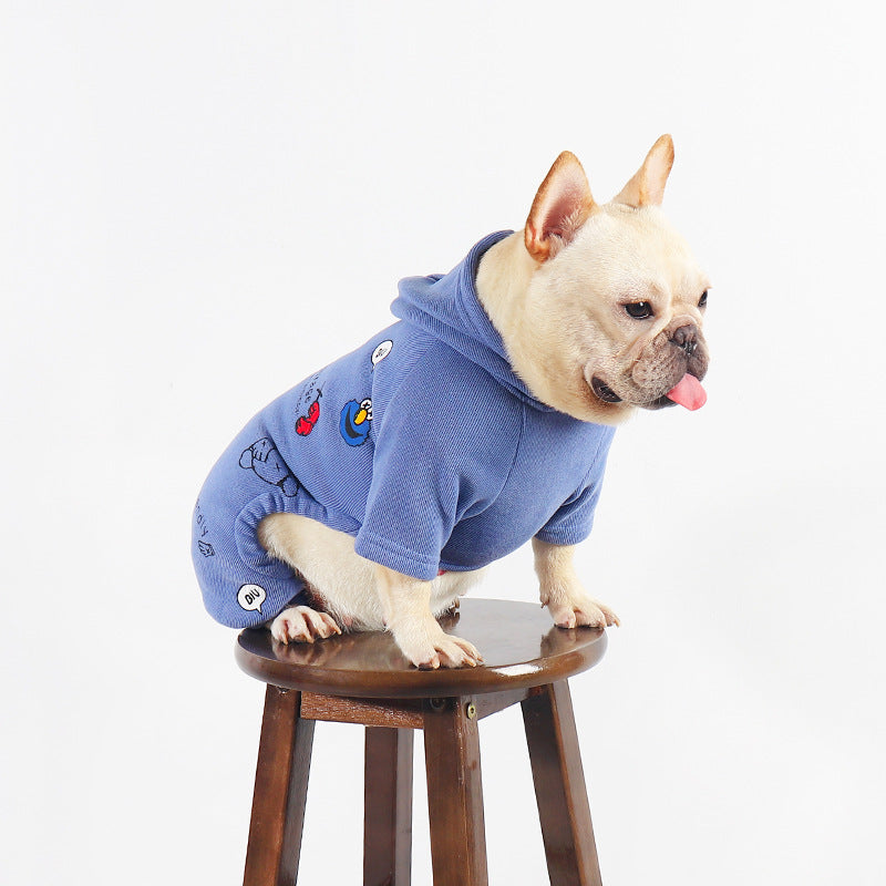 Dog winter sweatshirt thickened pure cotton small and medium dogs