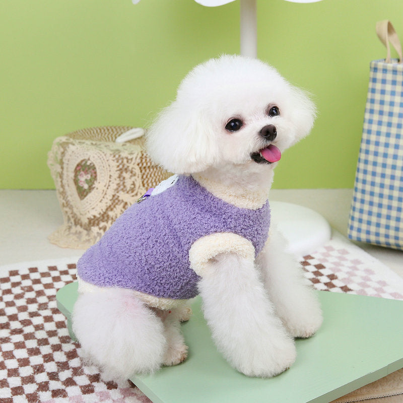 Small dog thick fleece jacket