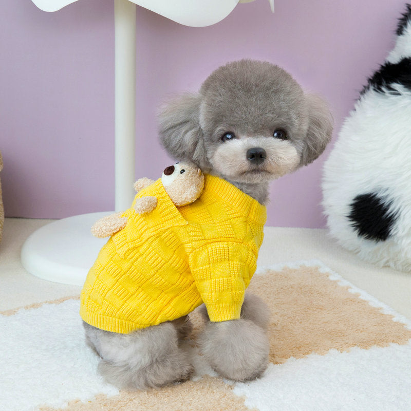 Knitted sweater for small dogs