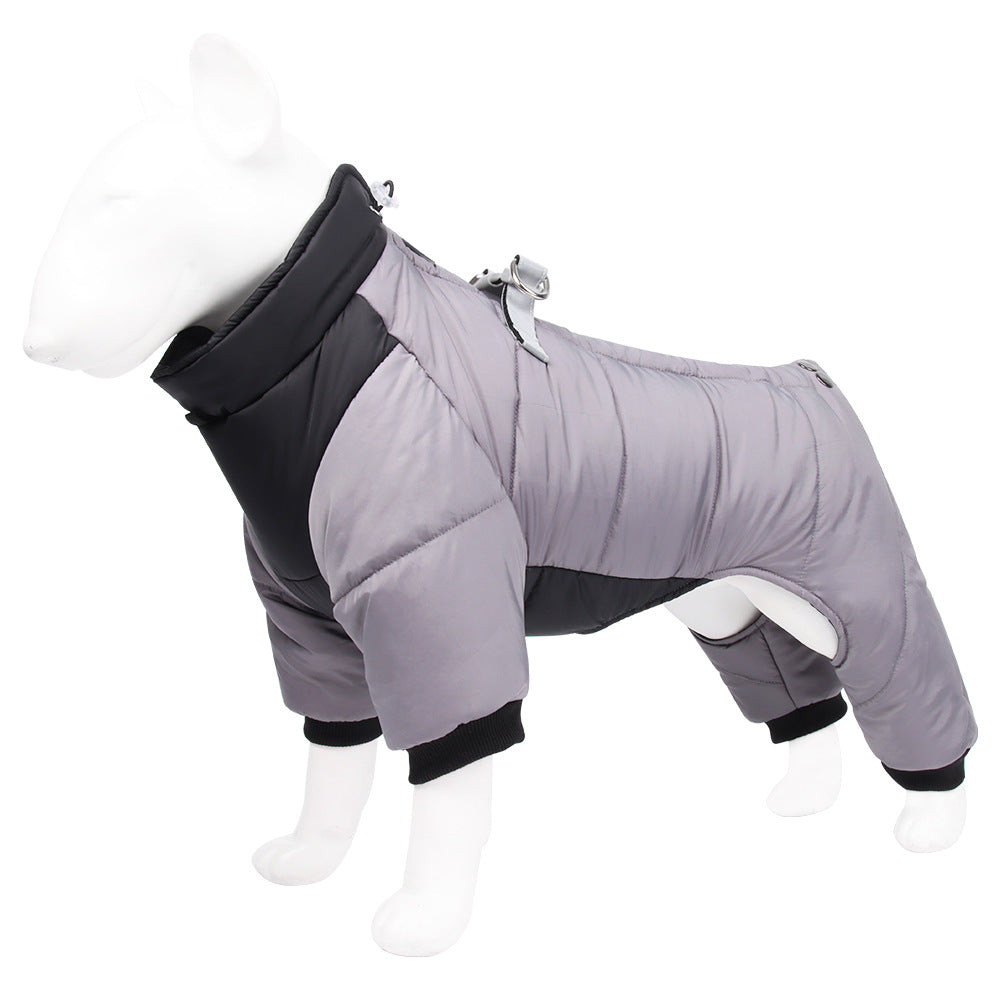 Dog high coverage coat warm clothing