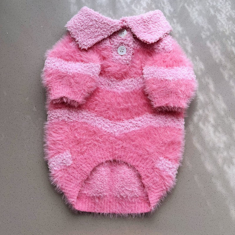 Pull d'hiver pour petit chien et chat Princesse Rose