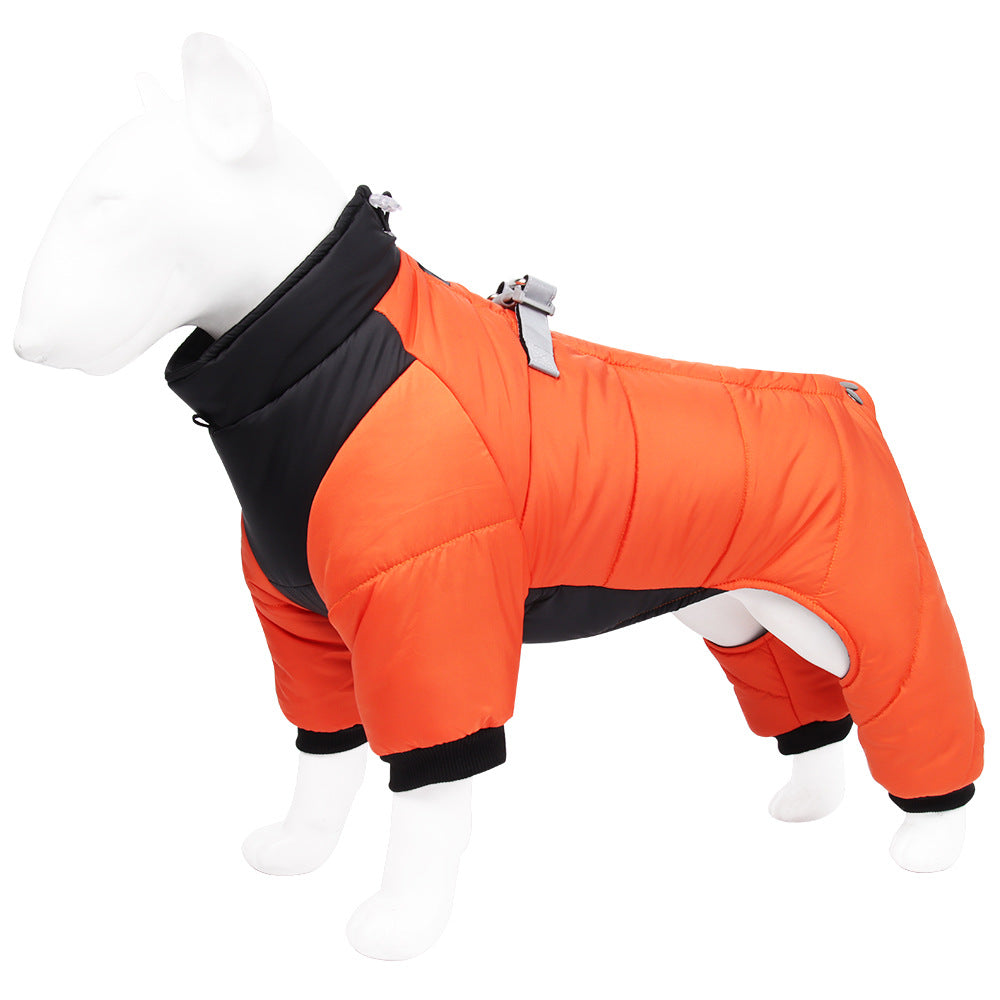 Dog high coverage coat warm clothing