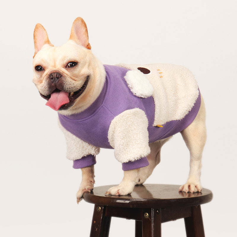 Dog Winter Cotton Sweatshirt French Bulldog Pomeranian Bichon