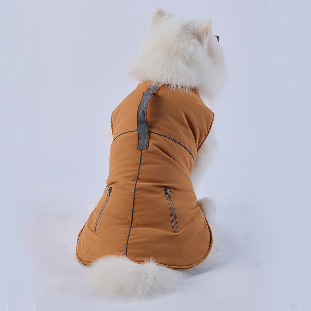 Thickened warm dog jacket suitable for medium and large dogs