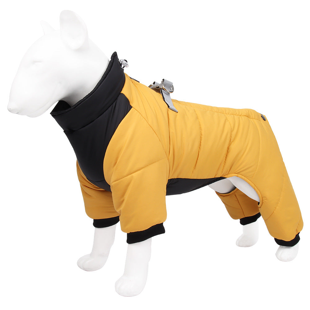 Dog high coverage coat warm clothing