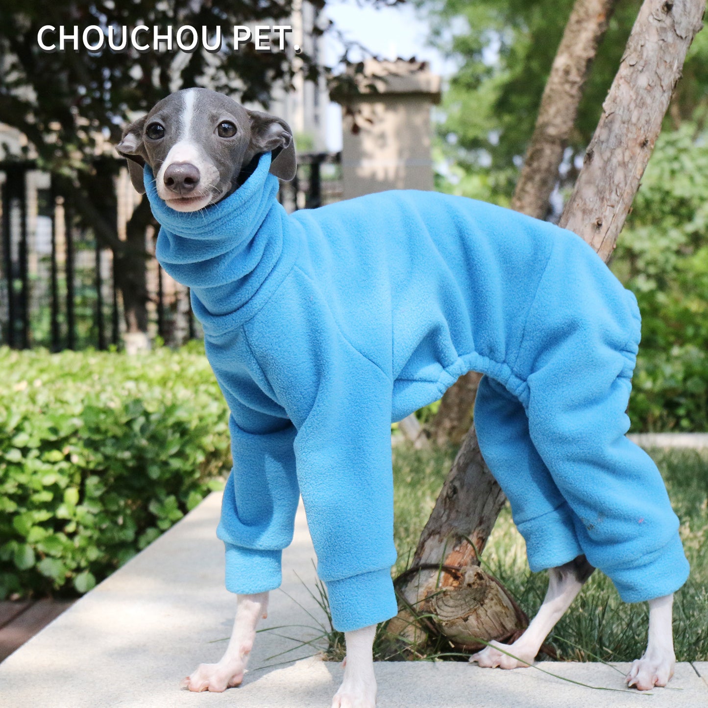 Thickened warm polar fleece pet four-legged coat