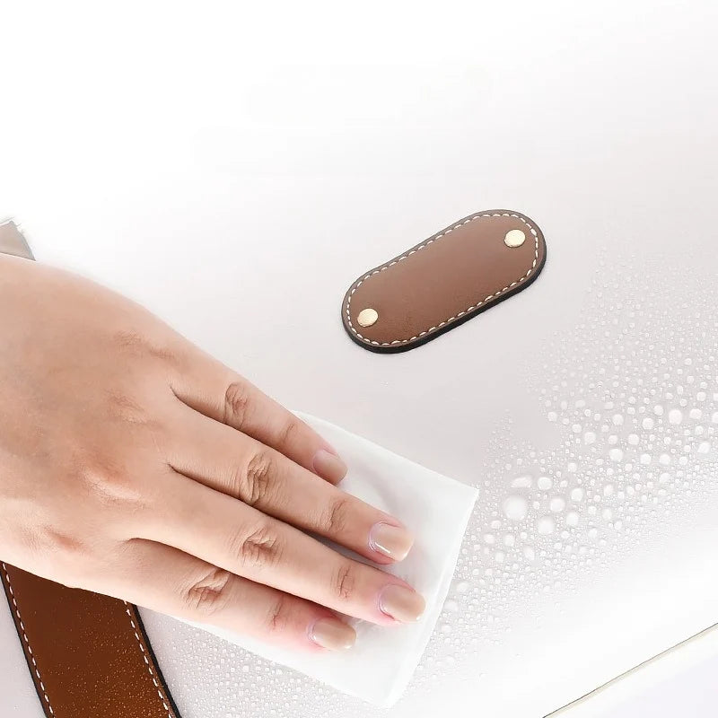 Luxury PU Leather Pet Bag for Small Dogs and Cats Travel Tote Bag Breathable Washable Mat