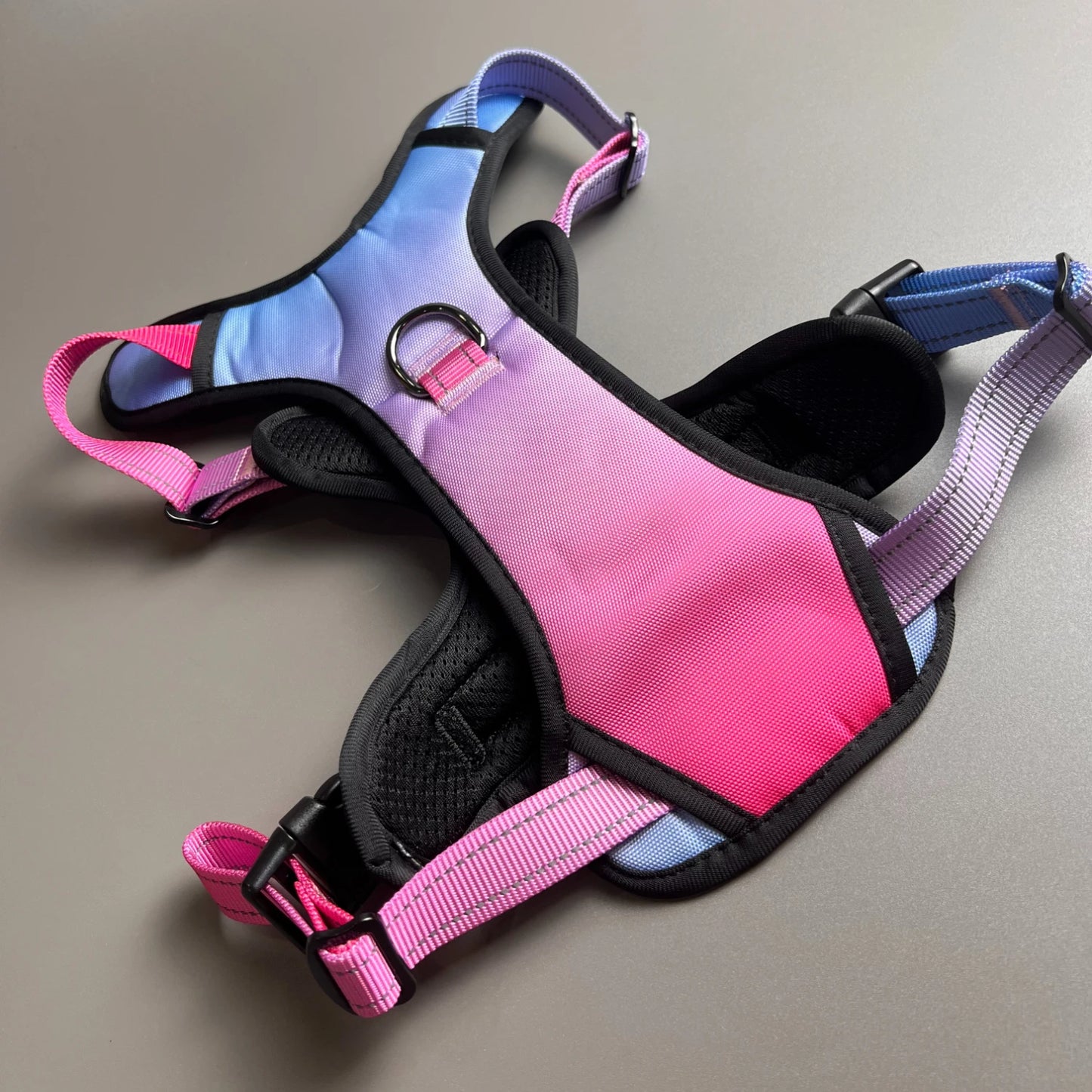 Reflective dog harness set, waterproof Oxford cloth walking rope,breathable adjustable vest style dog collar for easy on and off