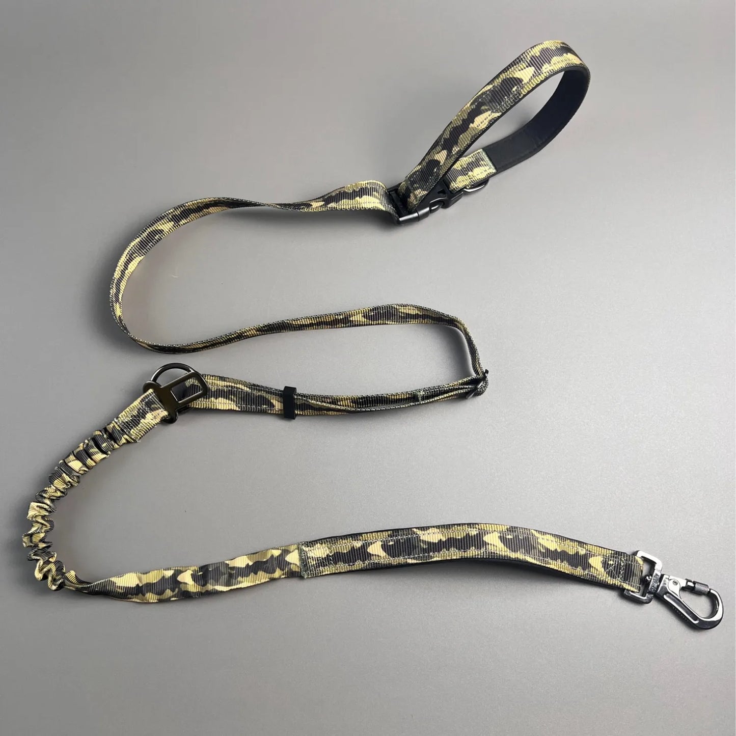 Reflective Dog Harness Leash Set Waterproof Oxford Cloth Army Green Adjustable Vest-Style Dog Collar Convenient Travel