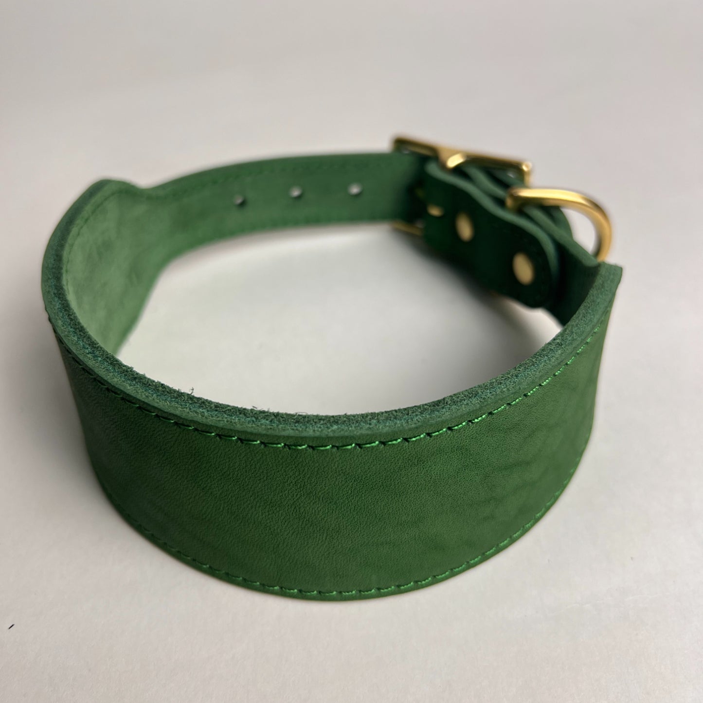 Anti-Pull Greyhound Leather Collar Natural leather soft and skin friendly