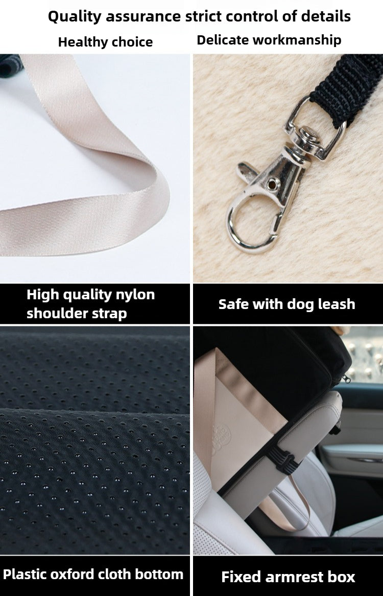 Car central control pet bag is detachable and washable