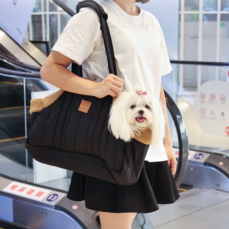 Pet Dog Handbag, Waterproof Warm Travel Shoulder Bag