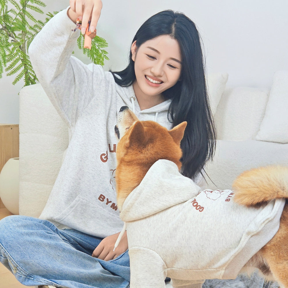 Sweat à capuche pour propriétaire de chien - Polaire en coton pour un confort doux, convient à toutes les races de chiens