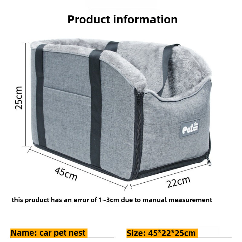 Auto Mittelkonsole Tasche Katzenbett Autokissen Sitz Haustier Reisehandtasche