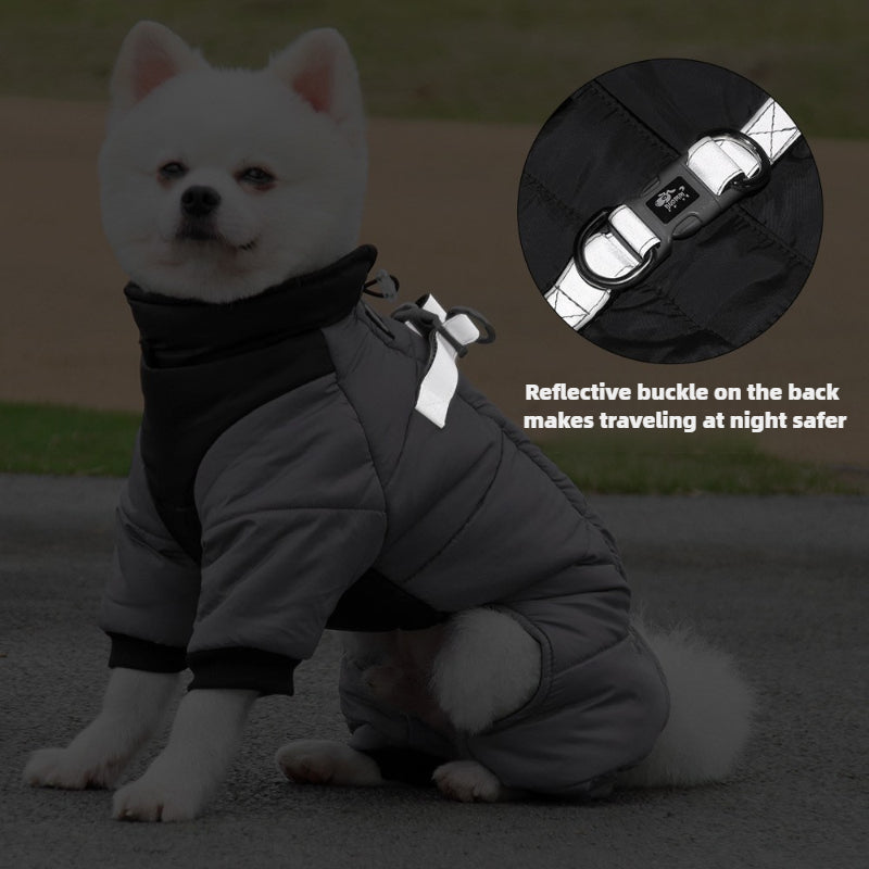 Dog high coverage coat warm clothing